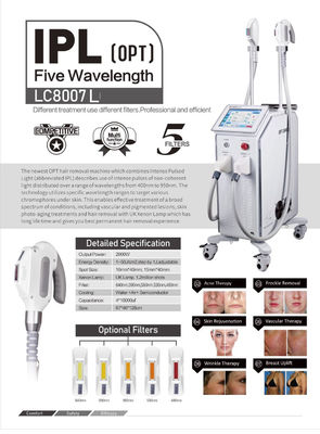 جهاز إزالة الشعر بالليزر 110VAC IPL Ipl Shr E ضوء Skin Rejuvenation