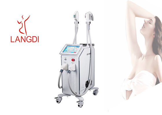 OPT 5 في 1 آلة إزالة الشعر بالليزر القوية IPL / IPL OPT SHR لتجديد شباب البشرة والشعر